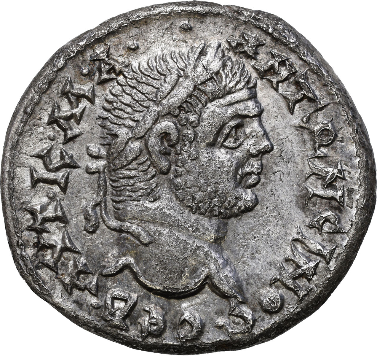 Prowincje Rzymskie, Syria, Tetradrachma Caracalla 196 - 217 n. e., Laodicea ad Mare